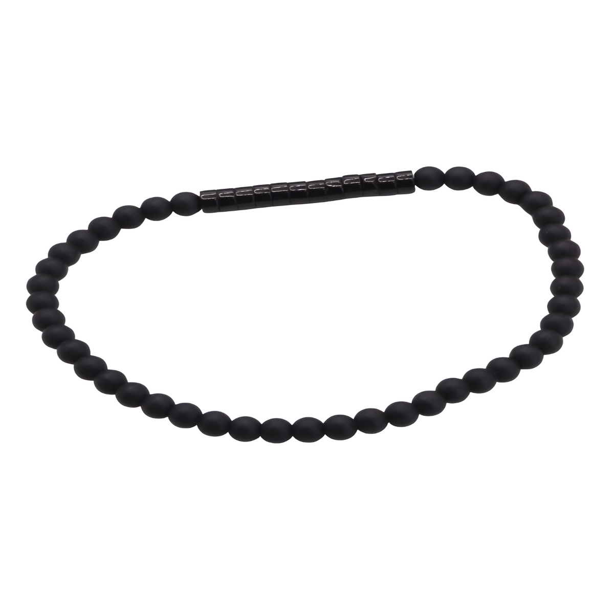 Obsidian & Emperor Onyx 4mm Bead Bracelet for Men Women, Healing Meditation B127