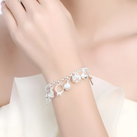 Elegant Double Twist Bracelet for Women – Statement Chain Design, 8 Inch 1431