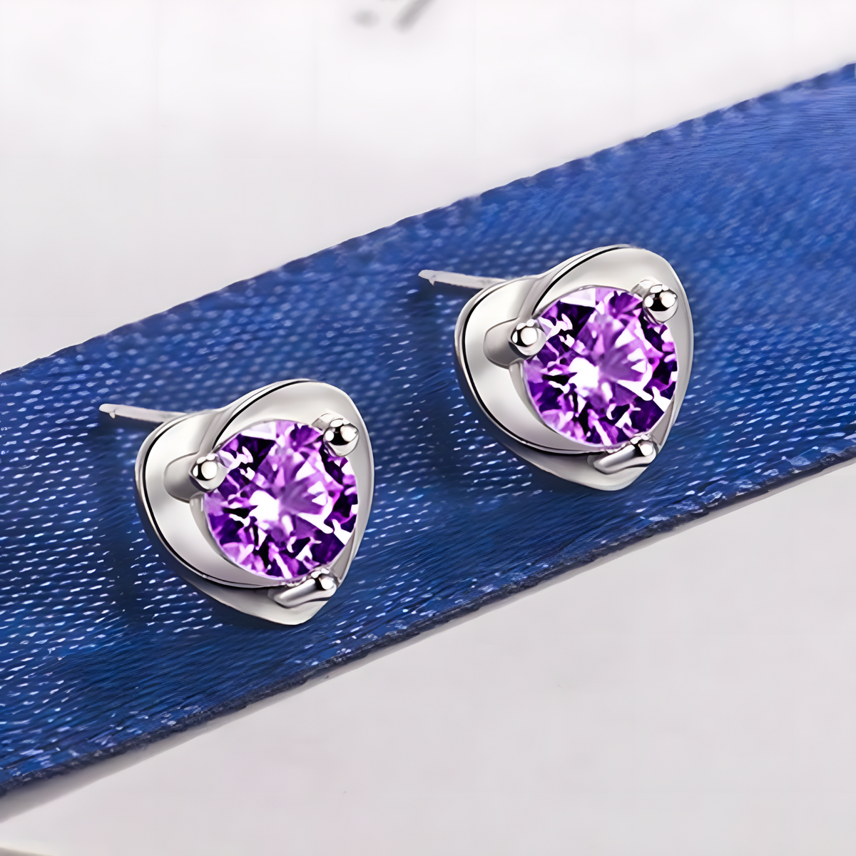 925 Silver Modern Swirl Design with Sparkling CZ Gemstones, Hypoallergenic 485