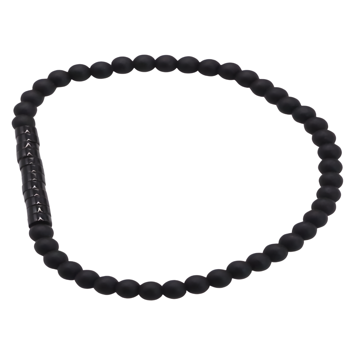 Obsidian & Emperor Onyx 4mm Bead Bracelet for Men Women, Healing Meditation B127