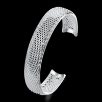 Unified Jewellery Premium Wide Mesh Cuff Bracelet Women Adjustable Bangle 1826