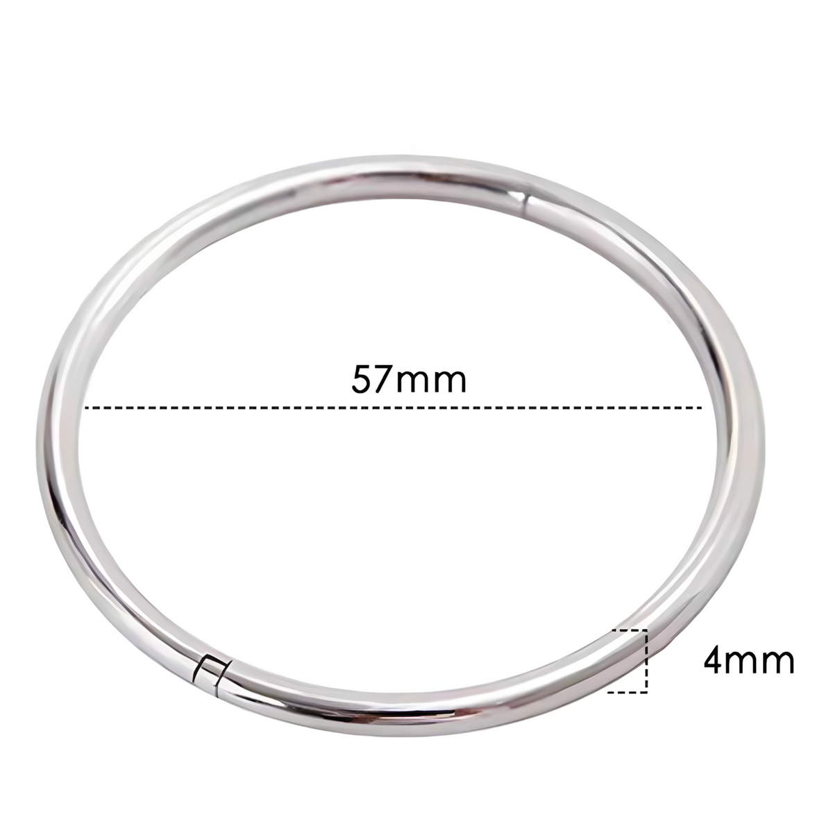 925 Sterling Silver 4MM Bangle Bracelets For Women Luxury Quality Jewelry 1757