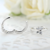 Butterfly Huggie Hoop Earrings Women – Copper Alloy With Platinum Plating 867