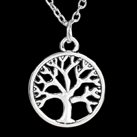Tree of Life Men Necklace – Stainless Steel Talisman Amulet Pendant Link 1068