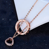 Elegant Rose Gold Beaded Necklace - 46cm Lightweight Chain with Mixed Bead  283
