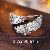 Angel Wings Hug Ring for Women - Retro Punk Hip Hop Lucky Party Jewelry Gift 529