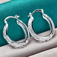 Dragon Hollow Hoop Earrings — Ethnic Hollow Dragon Pattern Lightweight Hoop 1421