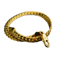 18K Gold Plated Herringbone Bracelet for Women and Men Elegant Snake Chain 437