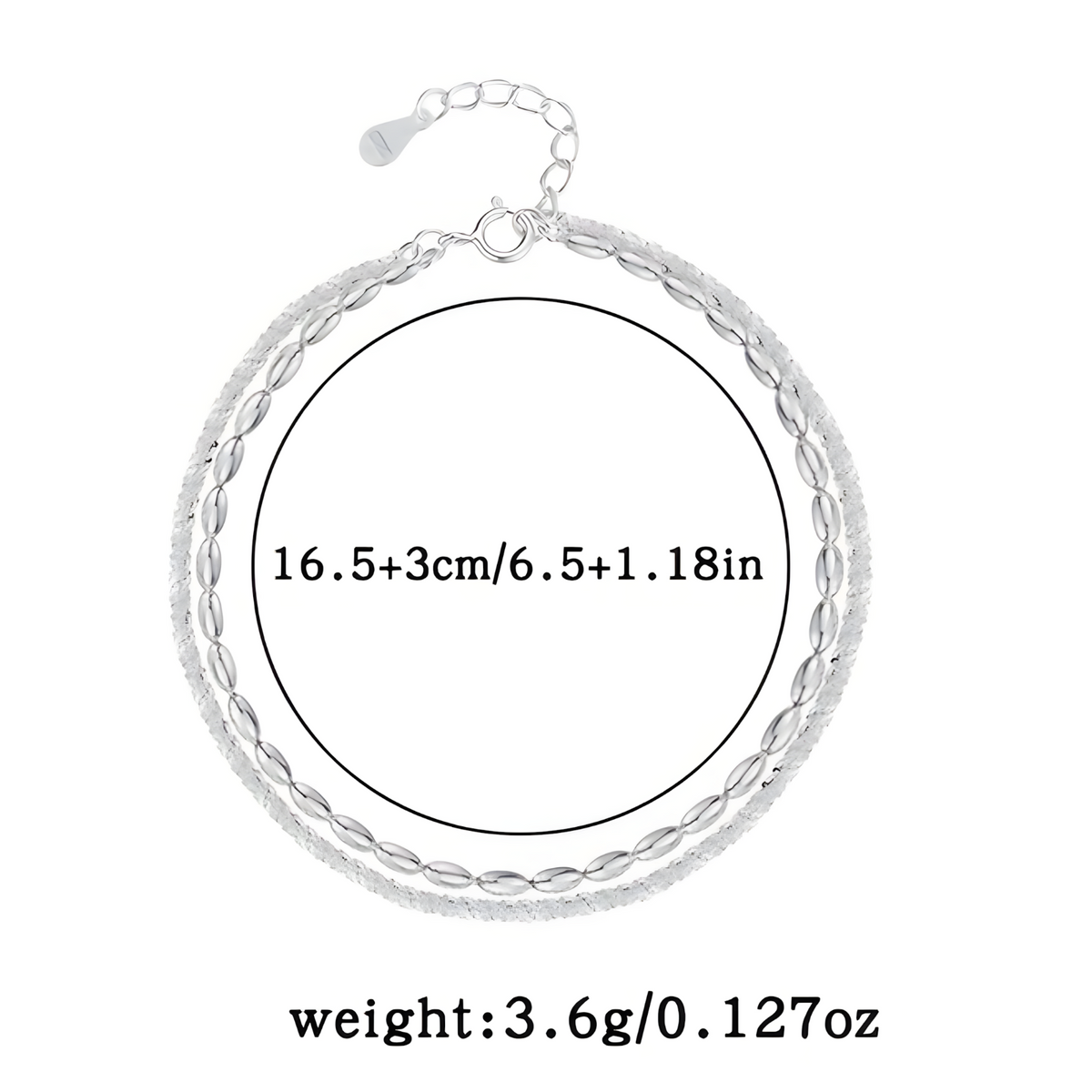 925 Sterling Silver Starry Sky Bracelet for Women, Vintage Korean Designer 522