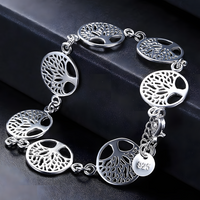 Unified Jewellery Premium Tree of Life Charm Bracelet Adjustable 1836