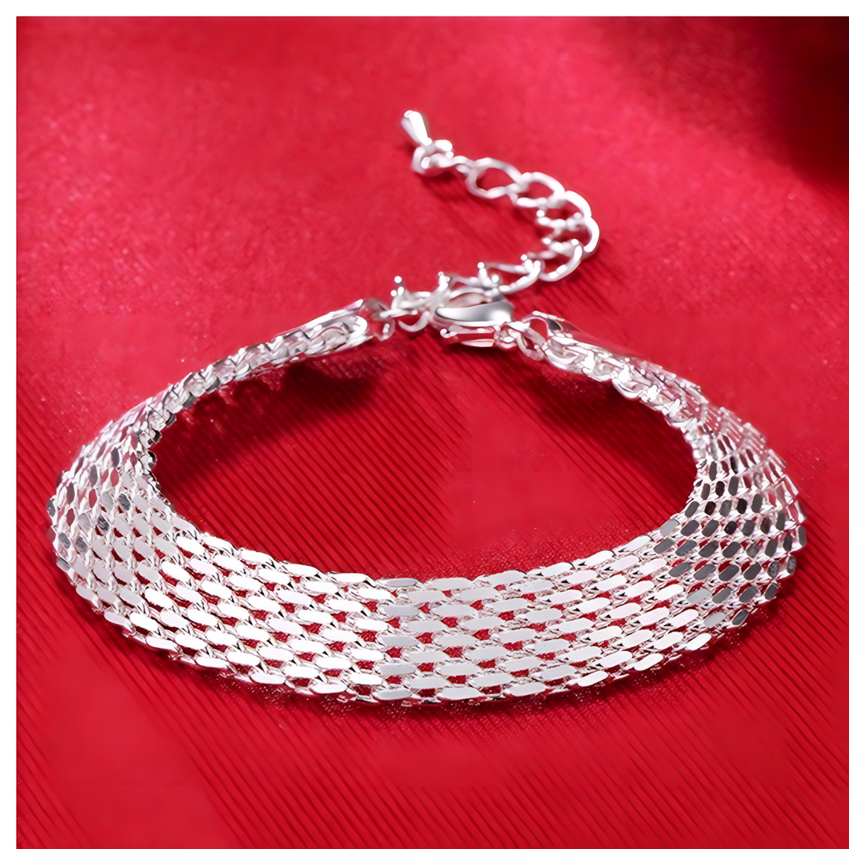 Multi Strand Chain Bracelet for Women - 18cm Plus 5cm Adjustable Extender 1817