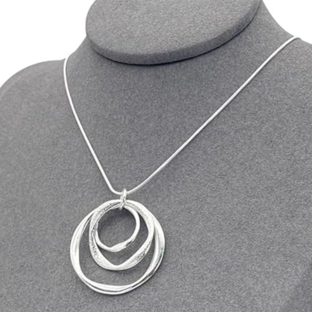 925 Sterling Silver Necklace Earring Jewelry Set for Women Lady: Dainty Pave 664