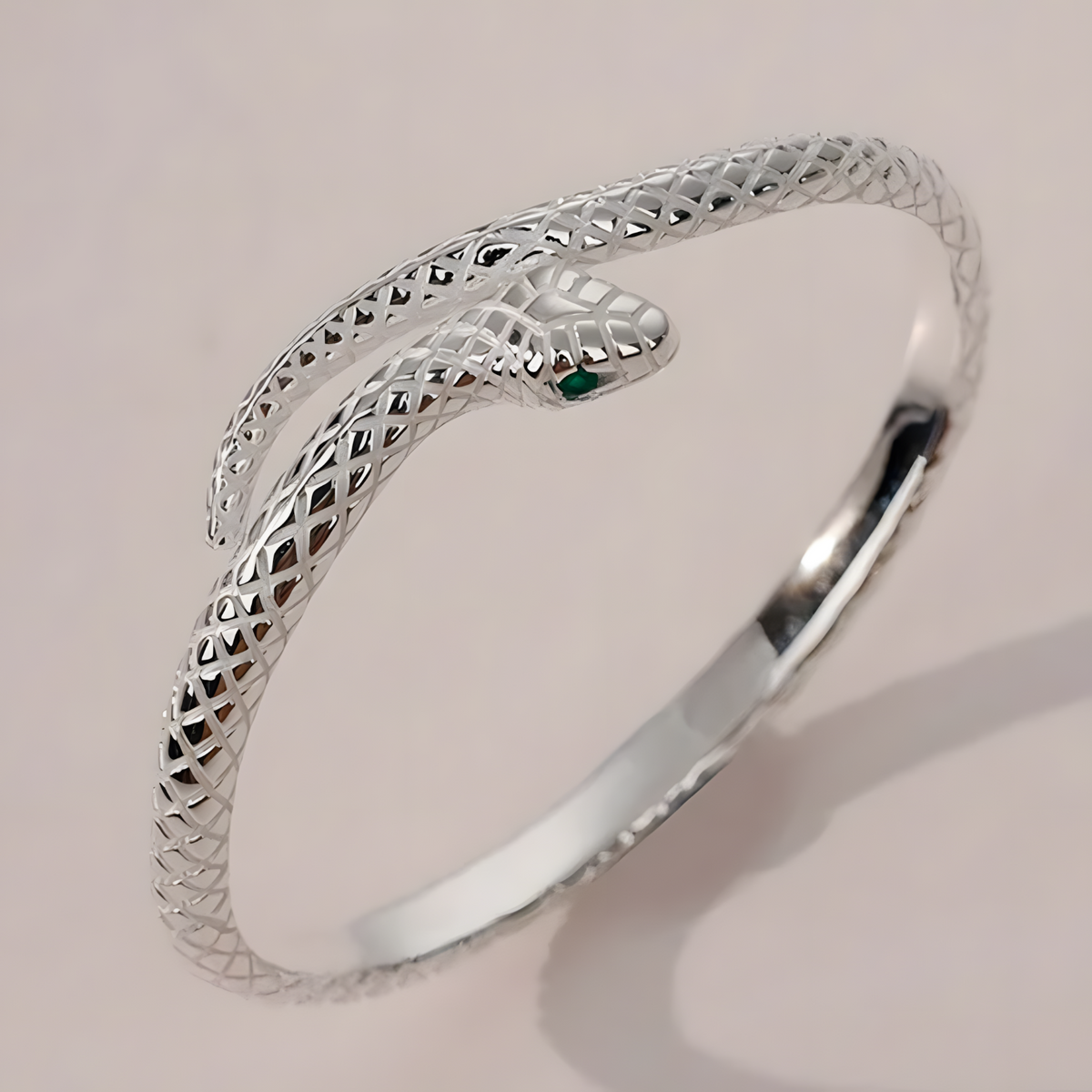 925 Sterling Silver Snake Shape Bracelet Charm Temperament Bracelet Birthday 499