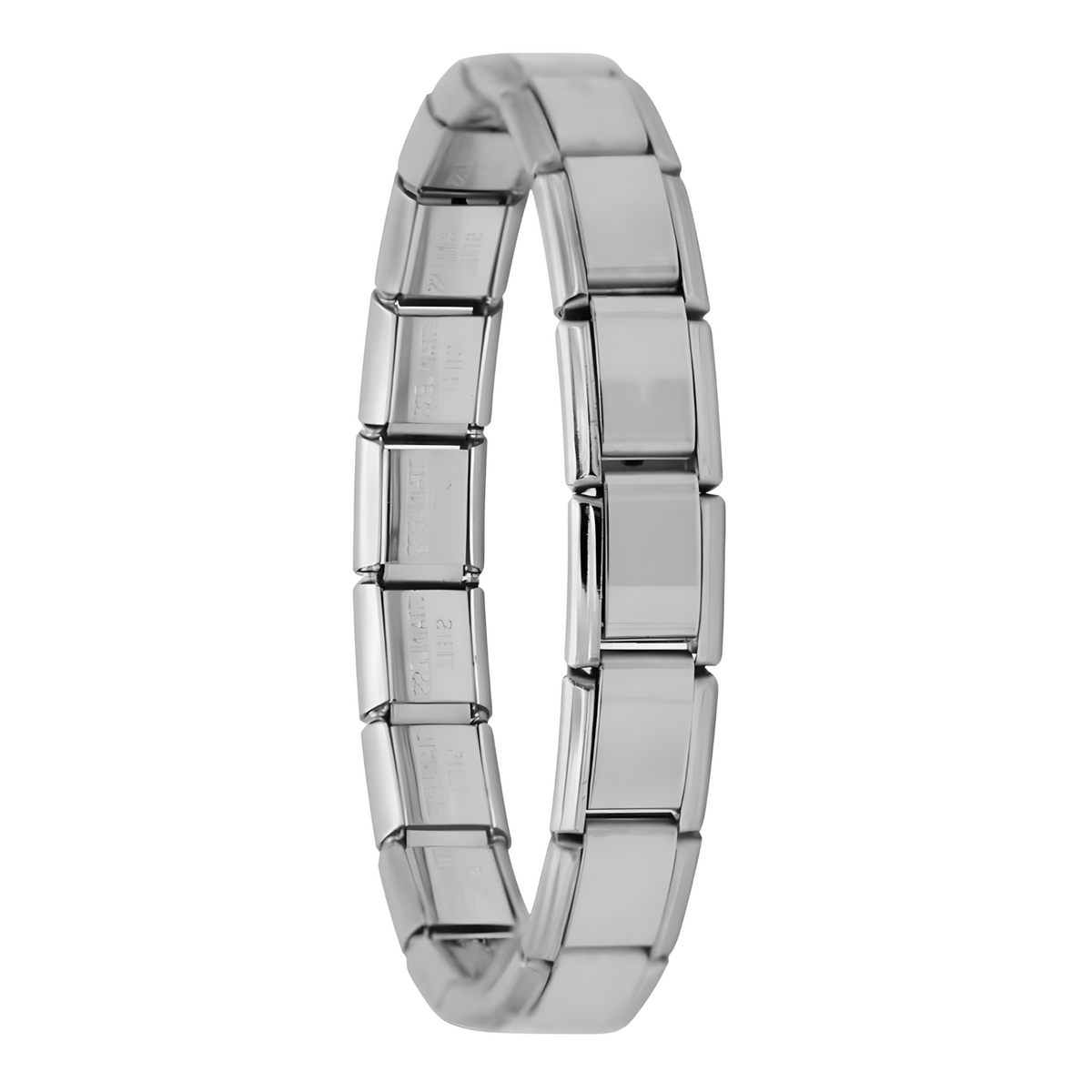 9mm Stainless Steel Bracelet 180mm Length Weight Silver Tone Link Bracelet 1398