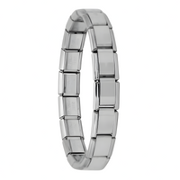 9mm Stainless Steel Bracelet 180mm Length Weight Silver Tone Link Bracelet 1398