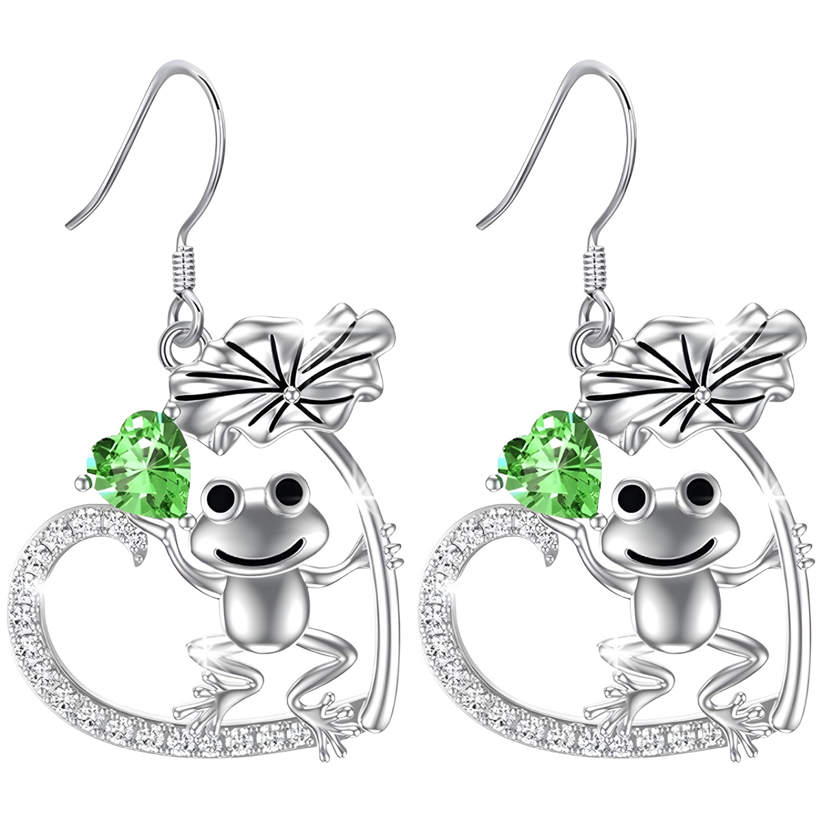 Frog Necklace and Earring Set for Women–Zinc Alloy Rhinestone Jewellery Set 1237