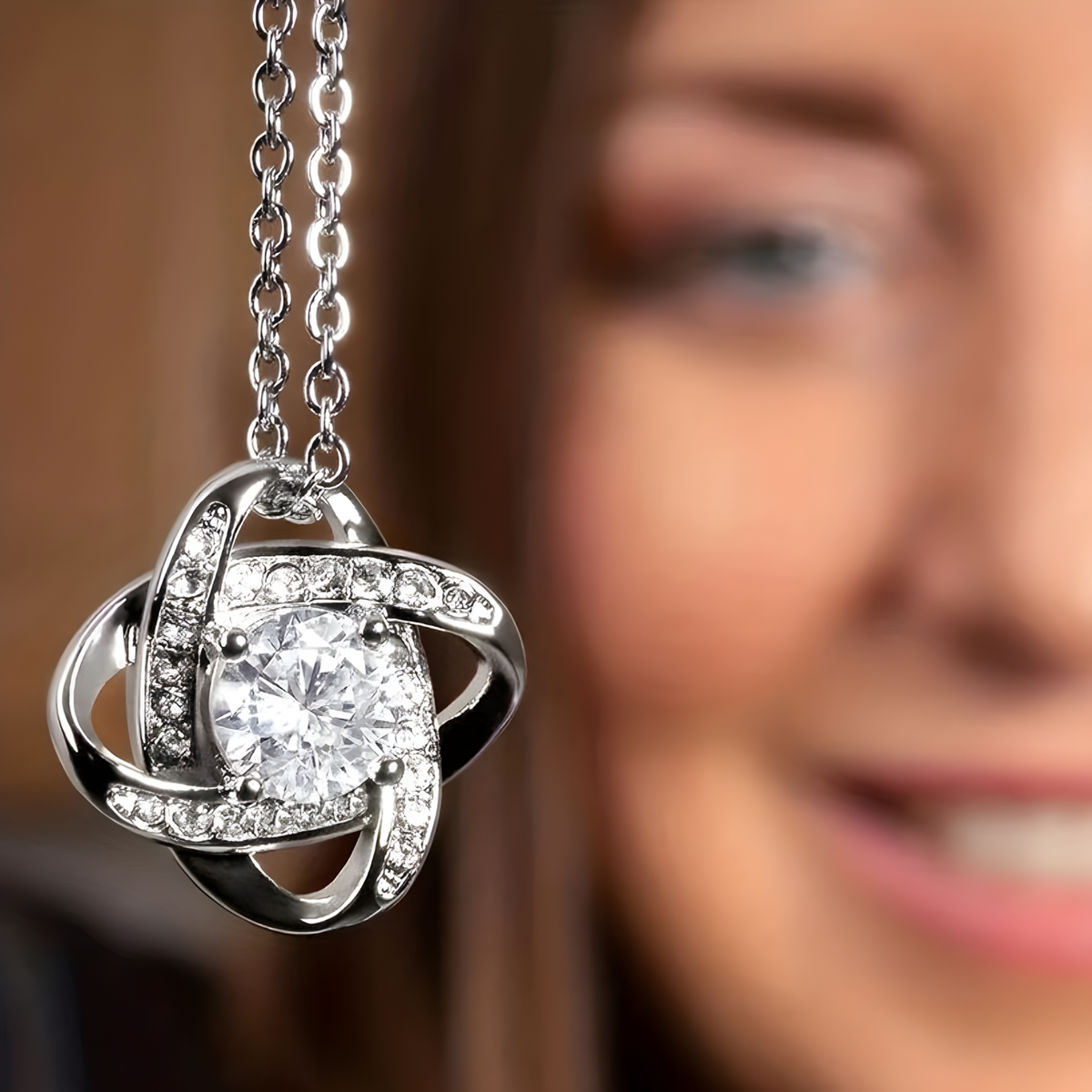 Girls Hollow Inlaid Pendant Necklace - To My Daughter Gift B191 With Card NO BOX