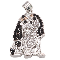 Cavalier King Charles Spaniel Dog Pendant Necklace For Women Silver Tone B241