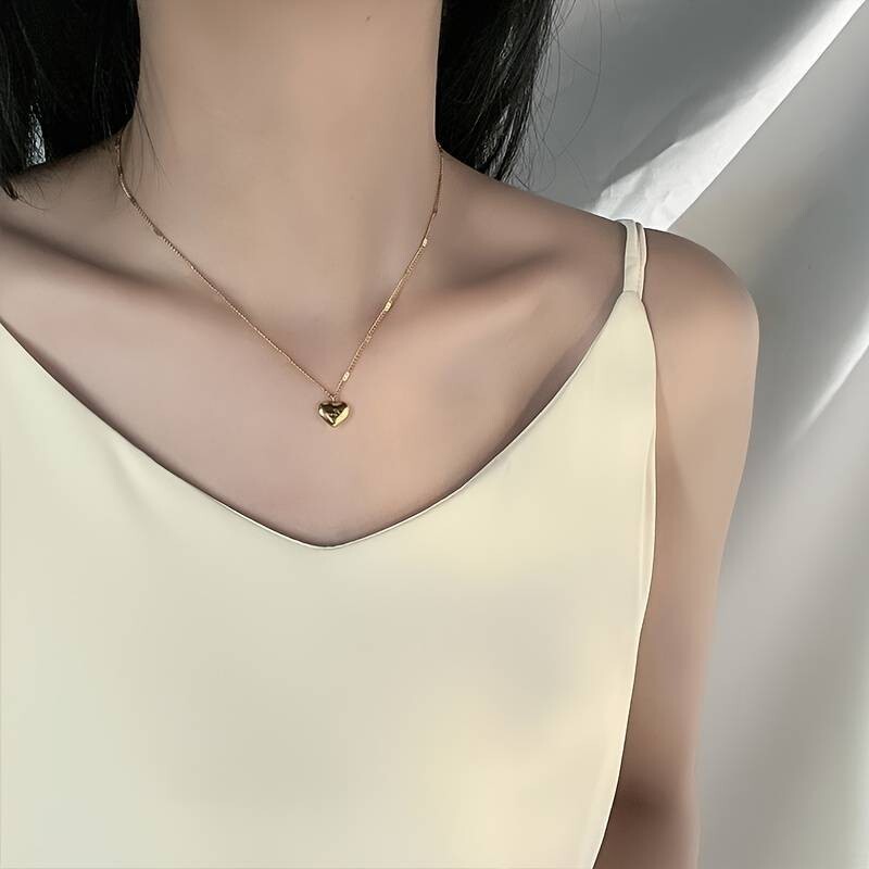 Trendy Heart Necklace, Wedding Dinner Party Jewelry Banquet Birthday Gift 56 UK