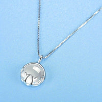 925 Silver Plated Moonstone Antler Pendant Necklace - Romantic Jewelry Gift 68