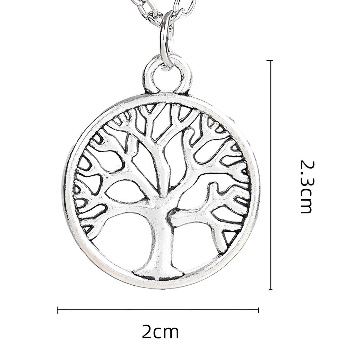 Tree of Life Men Necklace – Stainless Steel Talisman Amulet Pendant Link 1068