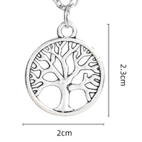 Tree of Life Men Necklace – Stainless Steel Talisman Amulet Pendant Link 1068