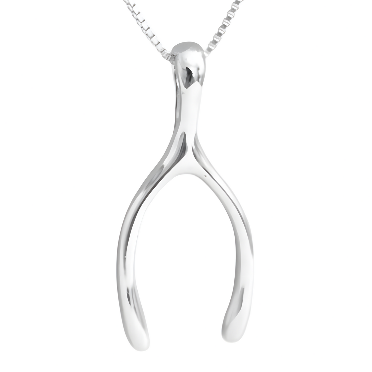 Wishbone Necklace Women 45cm Box Chain Y Pendant Lucky Minimalist Trendy 1471