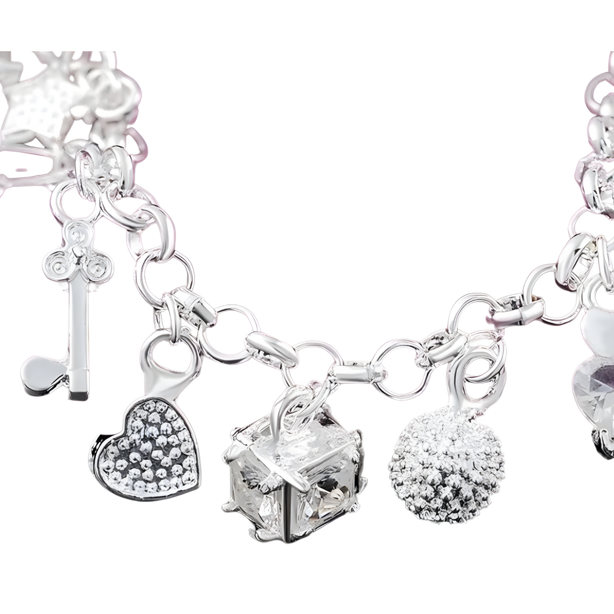 Elegant Double Twist Bracelet for Women – Statement Chain Design, 8 Inch 1431