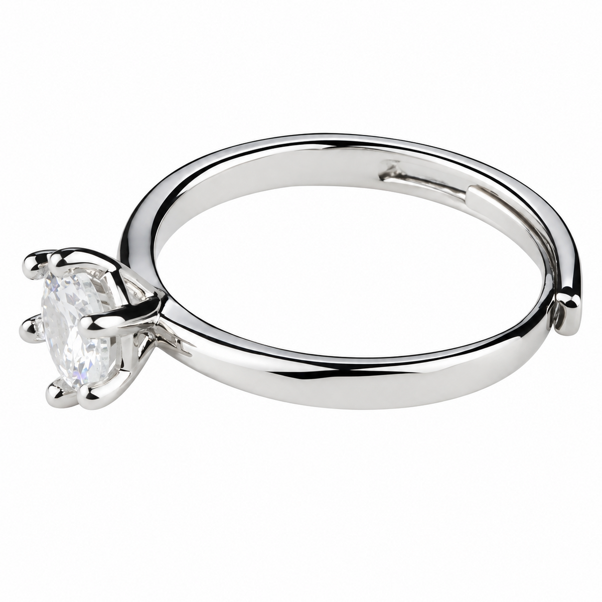 Premium Solitaire Ring For Women Round Brilliant Zircon Engagement Ring 1601