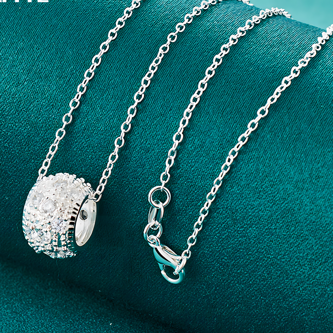 Silver Design Pendant Necklace by Unified Jewellery – Unisex Silver Chain 721
