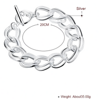Double-Twist Link Bracelet for Women – Chunky Double Twist Chain 20 cm (8") 1430