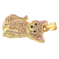 Cat Pendant Necklace - Gold-Plated & Silver-Plated Animal Charm Necklace B253