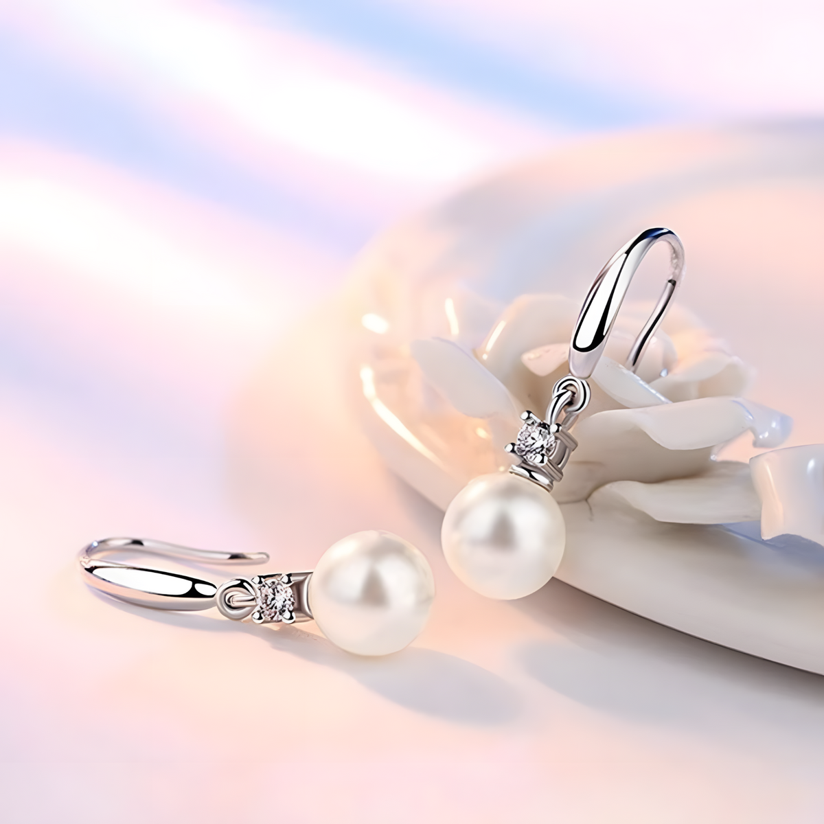 925 Silver Drop Earrings, Punk Style, Zircon Main Stone, Gift for Women 303