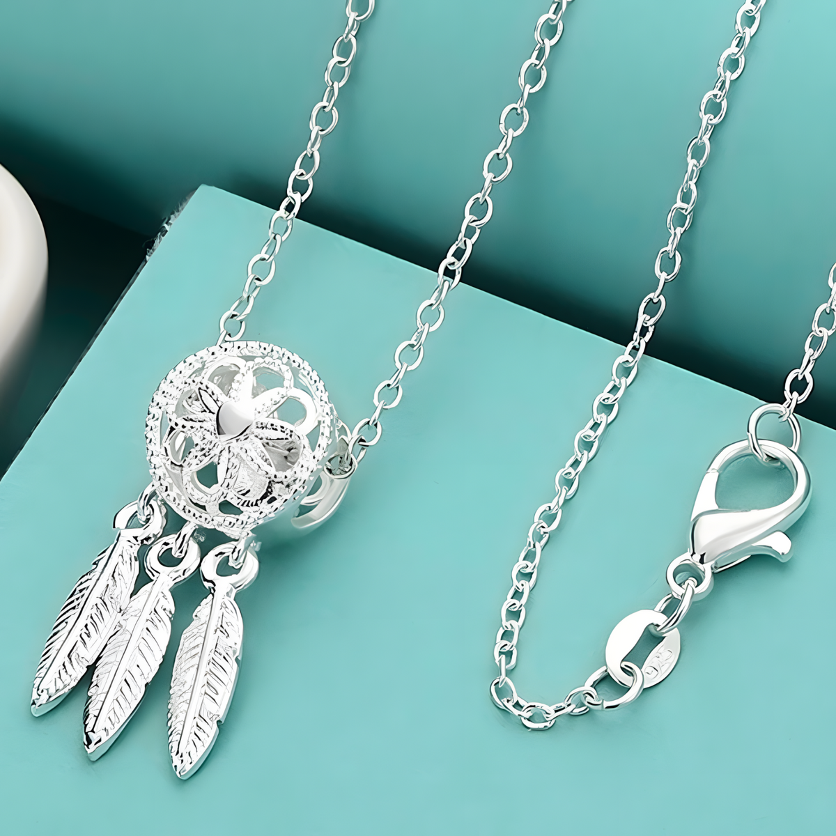 Dreamcatcher Necklace For Women - Feather Pendant Chain Necklace 1784