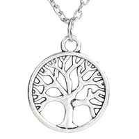 Tree of Life Men Necklace – Stainless Steel Talisman Amulet Pendant Link 1068
