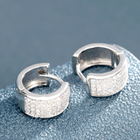 Sparkling Huggie Hoop Earrings for Women - 925 Sterling Silver Pave Zirconia 333