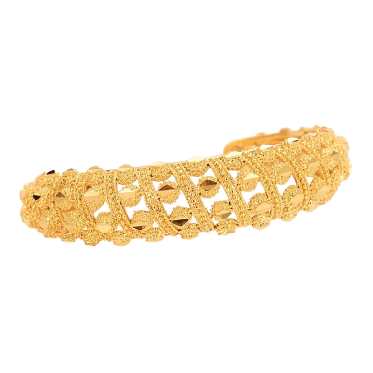 Dubai Gold Plated Cuff Bracelet for Women Ethiopian Arab Wedding Bangle 286