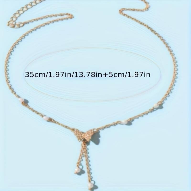 Women's Faux Pearl Butterfly Necklace - Creative and Elegant Jewelry 65 UK