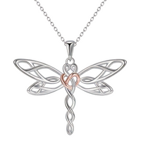 Loving Memory Of My Dad Dragonfly Pendant Necklace Forever B193 With Card NO BOX
