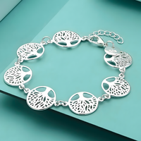 Unified Jewellery Premium Tree of Life Charm Bracelet Adjustable 1836