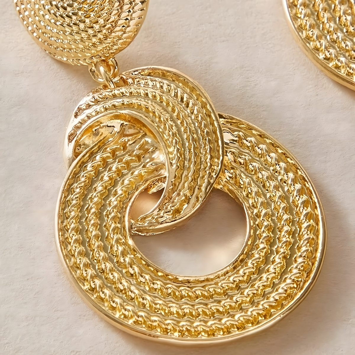 Geometric Gold Drop Earrings for Women Trendy Zinc Alloy Statement Earrings 786
