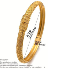 Unified Jewellery Ethnic Style Plated Cuff Bangle  Dubai Middle East Jewelry 118