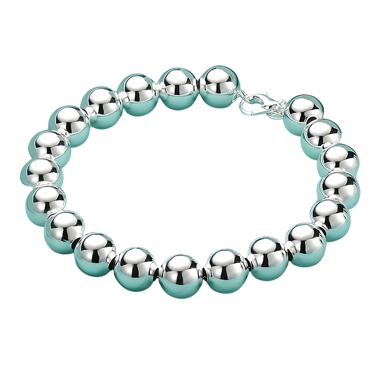 10 mm Round Bead Bracelet for Women - Premium Classic Beaded Statement 1811