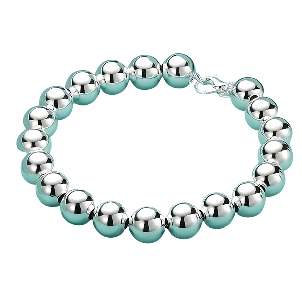10 mm Round Bead Bracelet for Women - Premium Classic Beaded Statement 1811