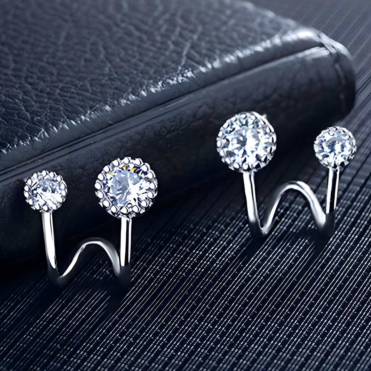 Unified Jewellery Sparkling Cubic Zirconia Circle Drop Earrings for Women 359
