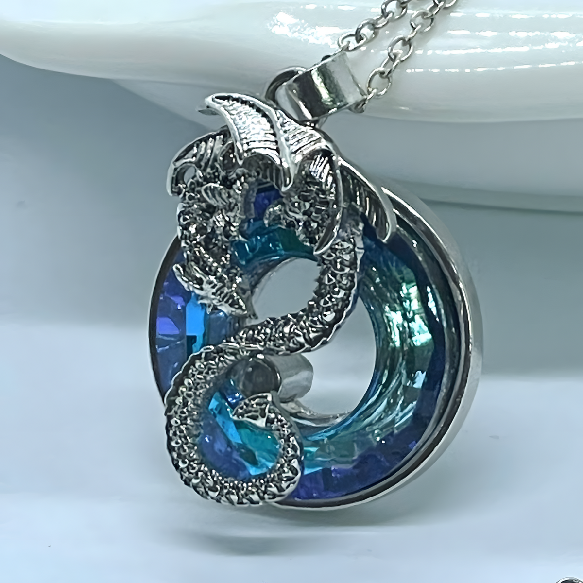 Unified Jewellery Dragon Necklace & Earrings Set Women – Zinc Alloy Dragon 1113