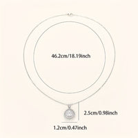 925 Silver Plated Delicate Moissanite Solitaire Necklace Women Bridal 31 UK