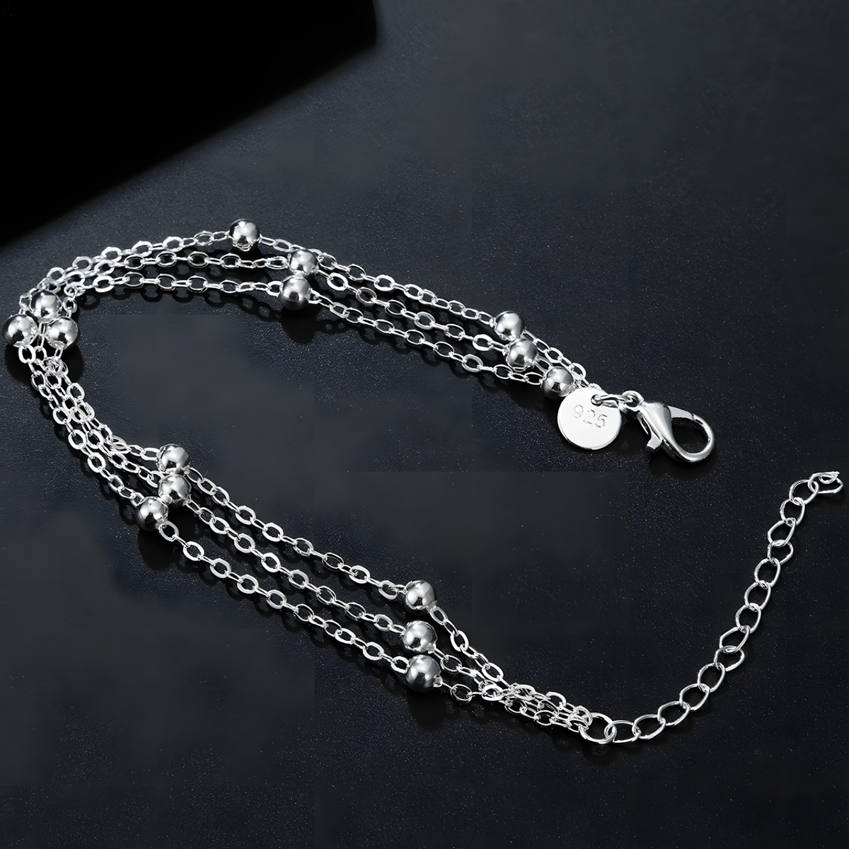 Unified Jewellery Bead Chain Bracelet Women Adjustable Layered Lobster 1767