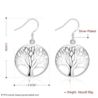 925 Silver Tree of Life Jewellery Set, Necklace & Earrings, Womens Gifts 433
