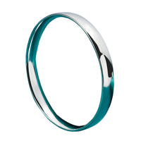 925 Sterling Silver Polished Bangle Bracelet Women Classic Solid Band Design 397